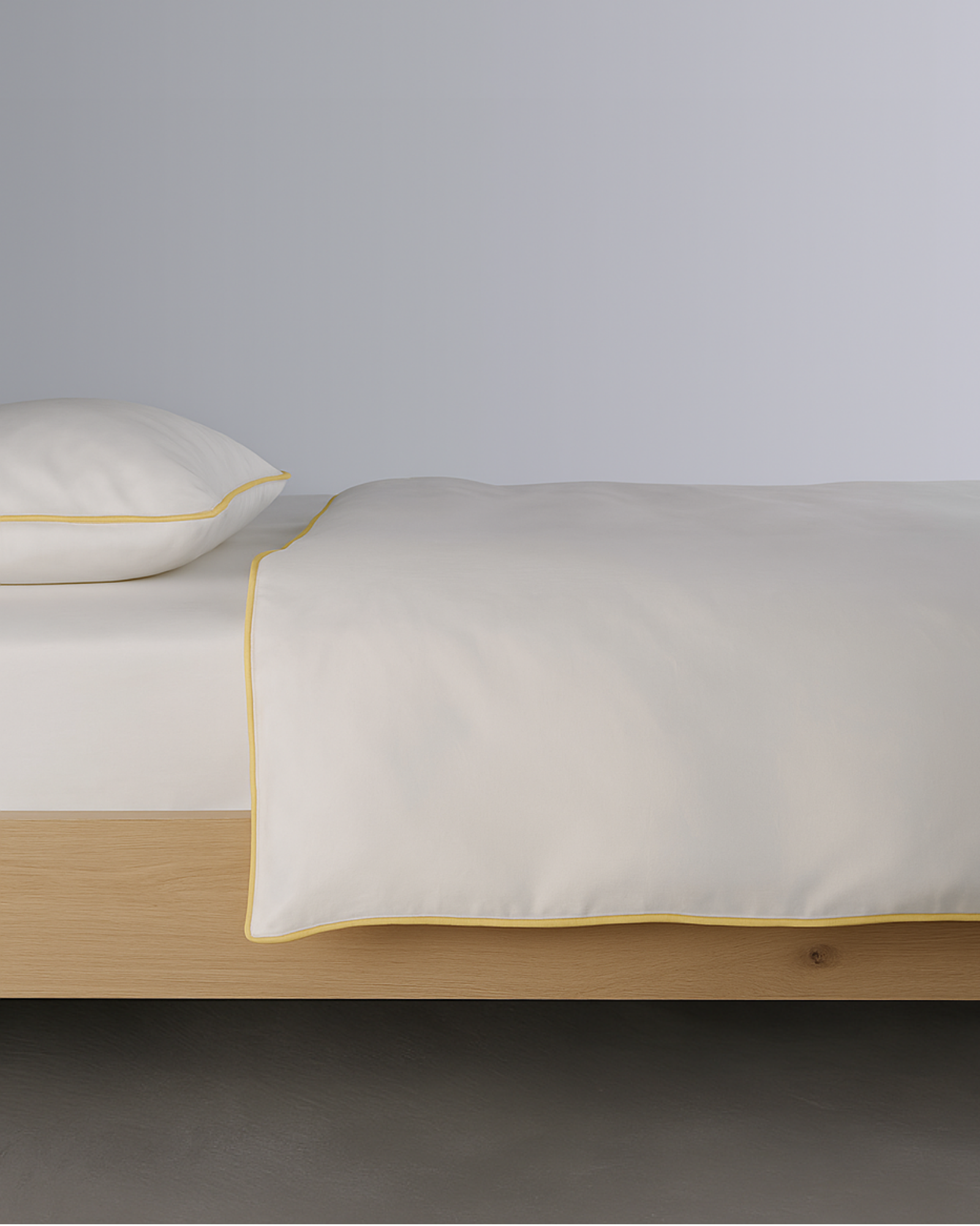 Percale Soft Piping Duvet Cover